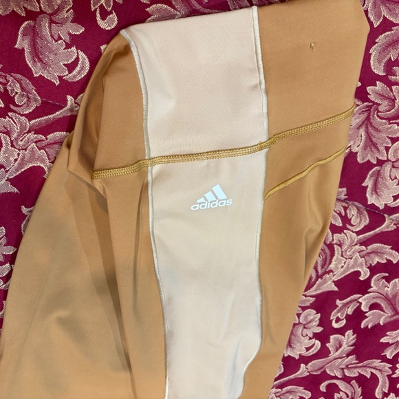 Adidas Leggings Gold & Yellow Women's S - Picture 5 of 6